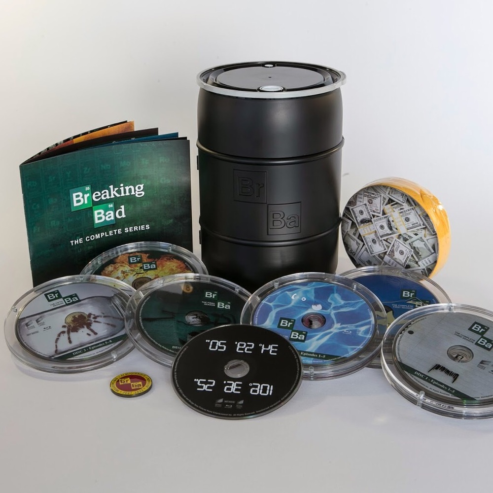 Breaking Bad Complete Series Blu-ray Box Set - Black Collector's Barrel